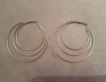 srebrna ogrlica sa krsticem: Hoop earrings — 2