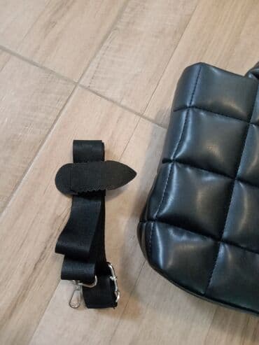 crne torbice sa lancem: Elegant purse, Lc Waikiki, Material: Poliuretan — 2