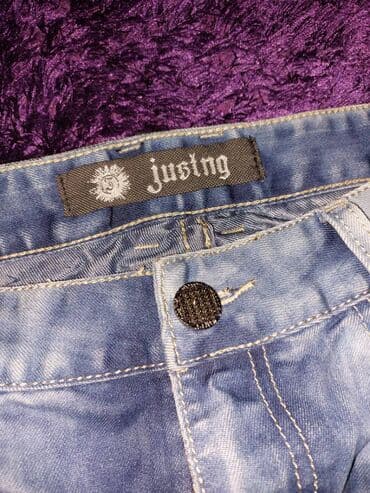 kompleti prsluk i pantalone: Justng teksas farke vel.32 L Odlicne muske farmerice Justng u — 4