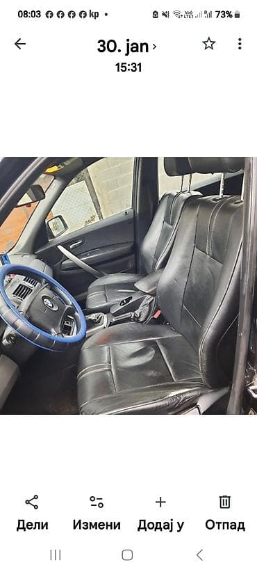 serbia car: Bmw X3 2.0d 2004 god.Auto pali i radi normalno samo je pedala kvačila — 5