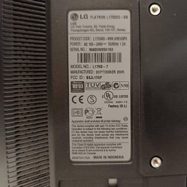 cik cak frizure slike: Monitor LG, 17zoll. Podaci : videti sliku. Monitor je neispravan, sa — 5
