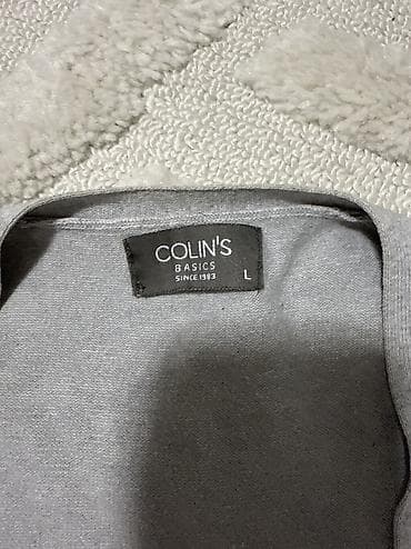 Džemperi: Muska jaknica “Colins”. Pamucni konac. Svetlo siva — 2