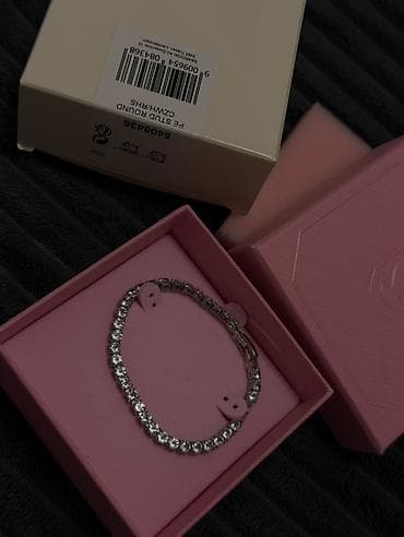 nakit sa detelinom: Tennis narukvica sa kristalima Swarovski - Klasična tennis narukvica — 3