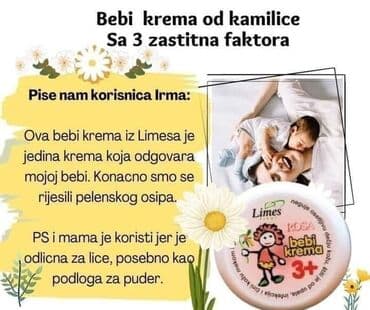mokasine od prevrnute koze: BEBI KREMA 🍭🍭🍭 Bebi krema sa cinkom, alantoinom i ekstraktom nevena — 9
