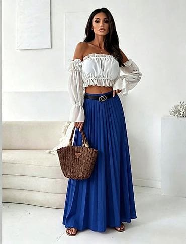 Suknje: 04. Plisirane suknje Prelepe boje💚💛🧡💙🩷❤️ S M L XL Cena : 2.200 dinara — 9