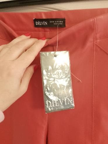 Ženska obuća: DILVIN ženske pantalone od eko kože - Model: uske (slim/skinny) — 4