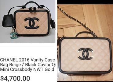 parke sa prirodnim krznom: Shoulder bag, Chanel, Material: Leather — 1