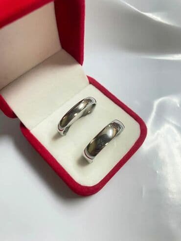 drzac za pantalone: Par burmi – klasični model od belog metala - Dizajn: glatke, polirane — 4