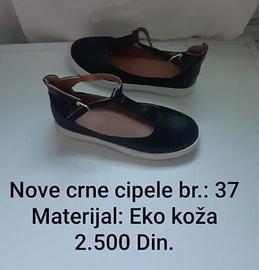 Nove crne ženske cipele – broj 37 - Materijal: eko koža - Boja: crna na lalafo.rs Nove crne ženske cipele – broj 37 - Materijal: eko koža - Boja: crna