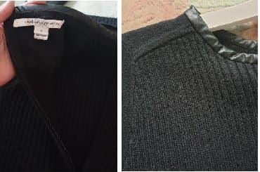 diana co tasne: Diane von Furstenberg - DVF original crna zimska haljina sa detaljima — 5