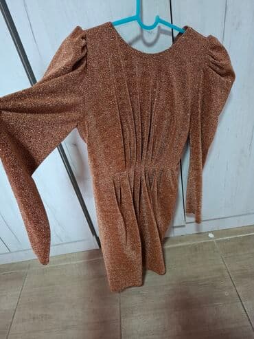 tech fleece s: M, color - Gold, Long sleeves — 2