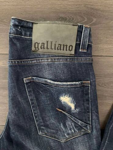 iscepane farmerke pocepane farmerke: Original Galliano farmerke, odlične, naznačena italijanska veličina 32 — 4