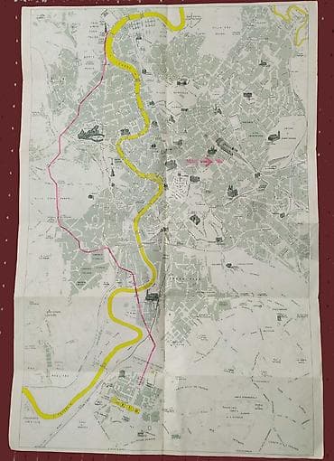 polovni casio satovi: Mapa RIM - XVII Olimpijske Igre 1960. Godina XVII GIOCHI OLIMPICI — 2