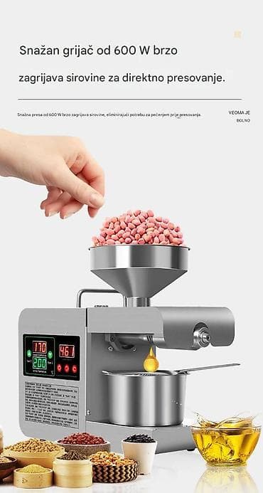 Sokovnici: Kompaktna električna presa za hladno i toplo ceđenje ulja - — 10