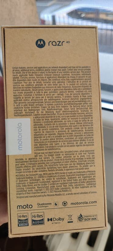Motorola: Motorola Razr 40, 256 GB, bоја - Ljubičasta, Garancija, Otisak prsta, Face ID — 3