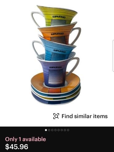 metalac solje za kafu cene: Soljice vintaz za espresso,kafu porcelanske. Soljice su perfektne,bez — 5