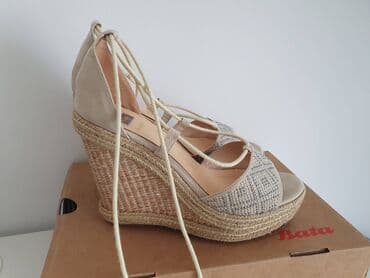 espadrile sa platformom: Sandale, Bata, 38 — 1