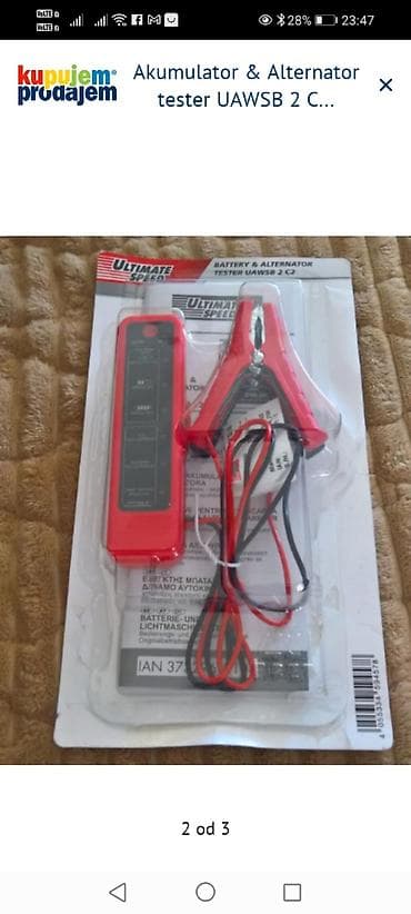 manometar za klime: Ultimate Speed UAWSB 2 C – tester akumulatora i alternatora - — 1