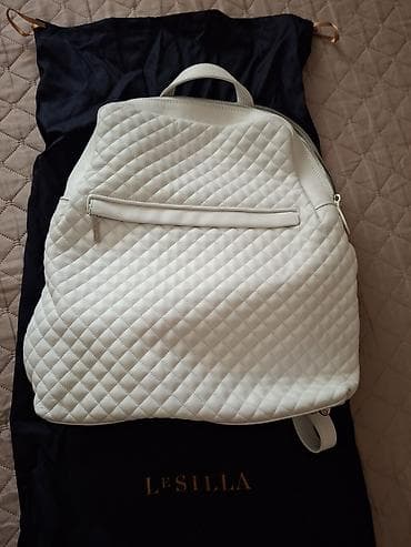 desigual ranac cena: Le Silla ženski kožni ranac – bela boja - Materijal: prirodna koža — 1