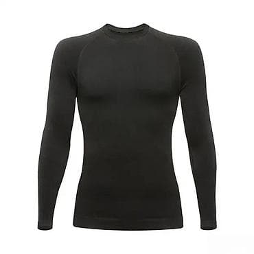 pull i bear jakne: Muška termo majica dugih rukava – crna - Funkcionalna termo baza — 1