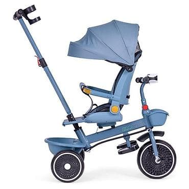 home decor nis: ECOTOYS 2u1 tricikl sa rotirajućim sedištem i sklopivom tendom – Blue — 3