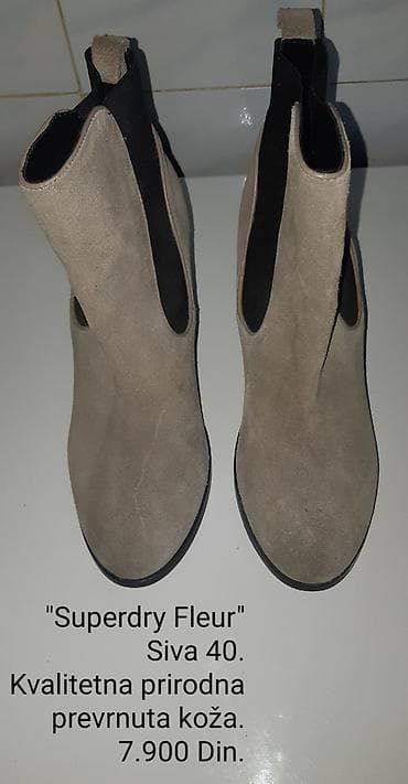 hit shoes anatomic: Original Superdry “Fleur” ženske gležnjače - Boja: siva - Veličina — 9