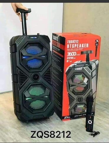 najbolji bezicni mikrofon za pevanje: Karaoke bluetooth zvučnik ZQS 8212 + bežični mikrofon 9500din — 3