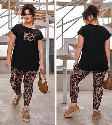 reserved kompleti: 06. ZA PUNIJE DAME 🖤🐆 ✨ Atraktivan komplet sa animal printom 📏 — 2