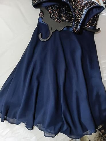 mašne za svadbu: Elegantna koktel haljina Dressystar – tamnoplava - Gornji deo — 5