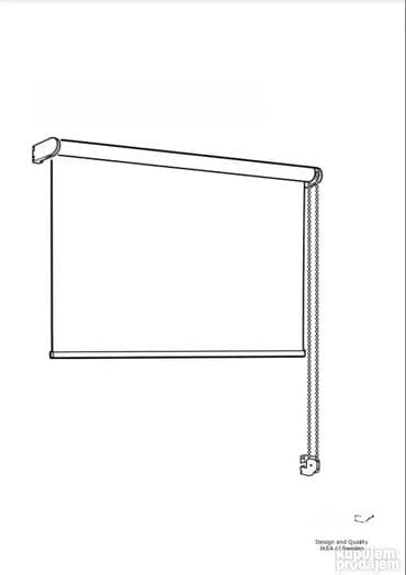 Zavese i draperije: *** AKCIJA *** 0595 IKEA Rolo zavesa ISDANS; Dimenzije 80x160cm;