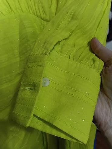 Ženska haljina River Island – model “Yellow Bright Ethnographic” M — 8