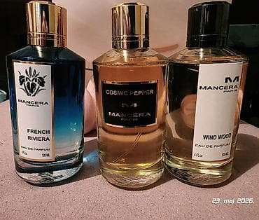3 Mancere od 120 ml.Cena je 25 hiljada dinara