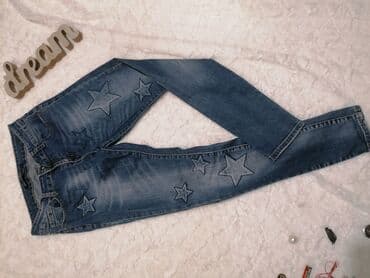pocepane pantalone: Nove One Love M Nove Prelepe sa aplikacijom u obliku zvezde,skroz — 10