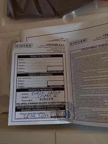 beko garancija: Singer Smart II Novo – kompaktna šivaća mašina - Brend/model: Singer — 8