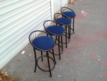 Sets of table and chairs: Barske stolice Dimegal KVALITETNE metalne stolice, visina 65 cm — 3