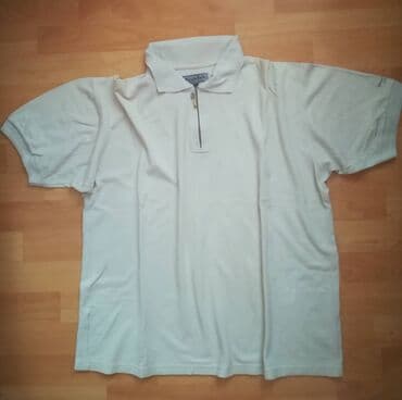 Majica vel XXL, bež Monto Bene sa kragnom, obim grudi 120 cm, dužina