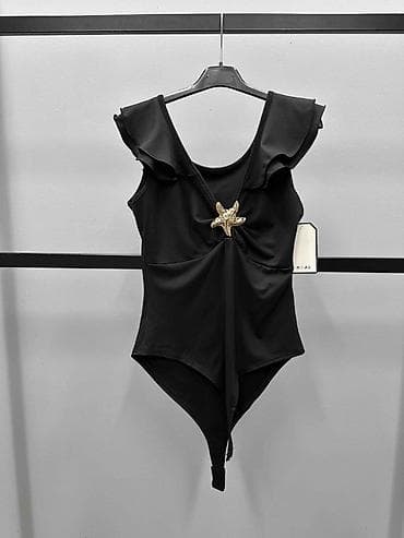 Muška odeća: 🔥Elegantni crni bodi sa volanima
✅2200 din — 2