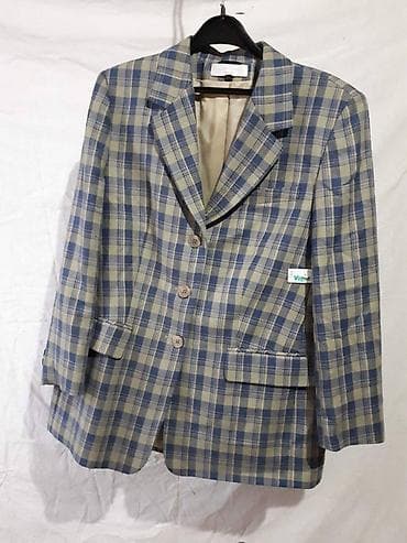 Zenski blejzer, nov, veličina 44, viskoza, poliester, lan