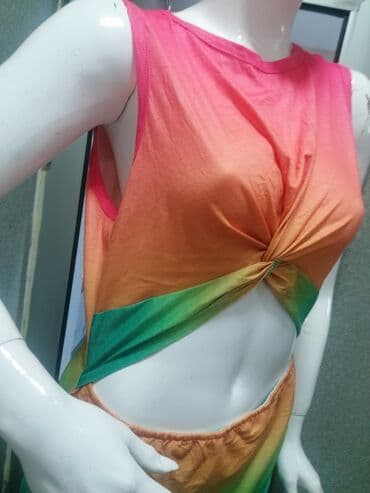 crop top c a: M (EU 38), color - Multicolored, Cocktail, Without sleeves — 6