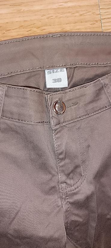shark majice: Muške chino pantalone – braon/maslinasta nijansa - Kroj — 2