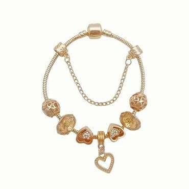 srebrne mindjuse sa swarovski kristalima: Charm bracelet — 9