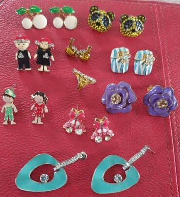 srebrne mindjuse uz uvo: Screwback earrings — 1