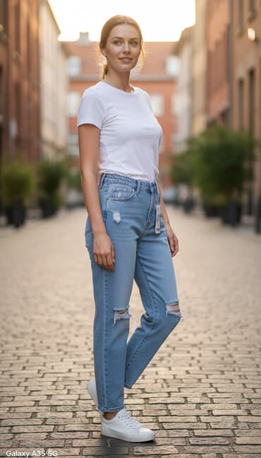 surplus pantalone: Farmerke mom fit – veličina 31 (L/XL) - Brend: Capitto (etiketa na — 1