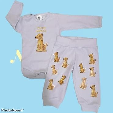 Farmerke: 2 delni kompletic Vel 56-62 dvobroj do 3 meseci 68 do 5 meseci 74 do 9 — 3