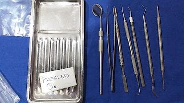 set za ravna stopala: Stomatološki pregled Tacna sa instrumentima za stomatološki pregled — 5