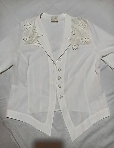 Ženska bluza Dorette – veličina 42 (označeno i kao 10) - Boja: bela -