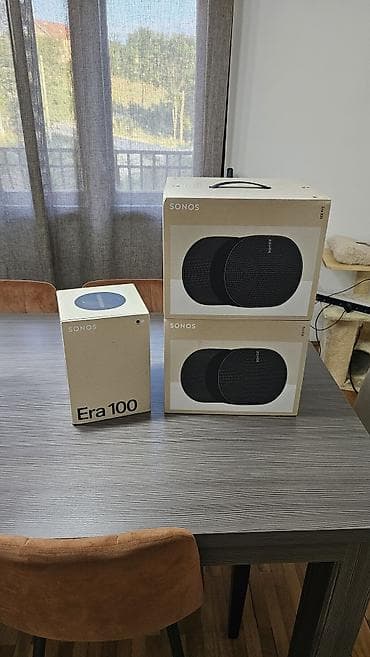 muzički stubovi: Sonos Era 100 i Era 300 bežični zvučnici + Bose Home Speaker (crni) - — 1