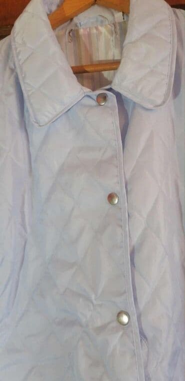 Haljine: Pikovana ženska jakna u svetloplavoj boji - Tkanina sa dijamantskim — 2