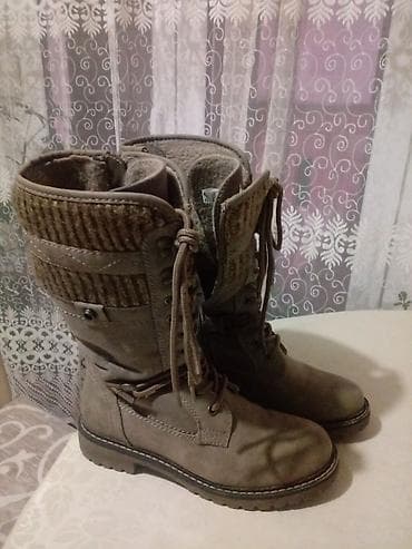 cipele braon: High boots, 37, color - Brown — 1