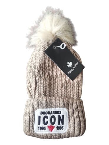 prodaja kaputa novi sad: DSQUARED2 ICON  unisex Zimske Kape sa Krznom ​Prodajem nove, izuzetno — 4